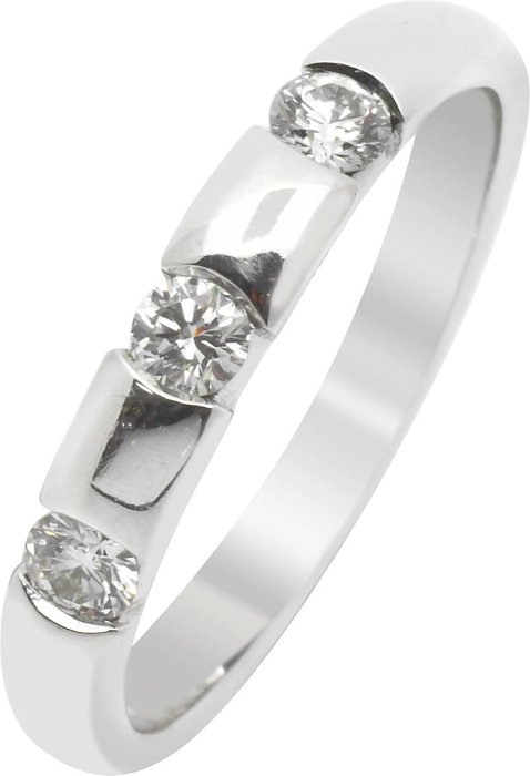 Кольцо из белого золота с бриллиантом (Арт.d31dog04)