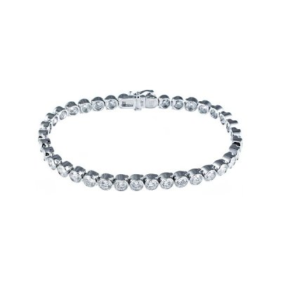 Браслет из белого золота с бриллиантом (Арт.br80585d-5_wg)