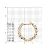 Серьги из золоченого серебра с фианитами (Арт.93022478)