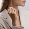 Кольцо золотое пробы 585 с жемчугом (Арт.791170)