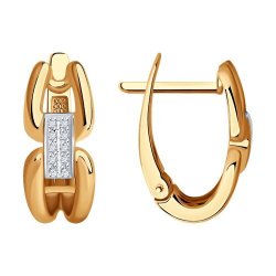 Серьги из золота с бриллиантами (Арт.1021861)