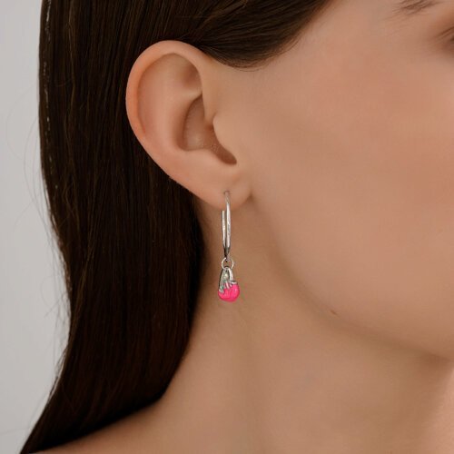 Серьги из серебра с эмалью «Ягодный Глянец» SOKOLOV (арт.94-124-02201-1)