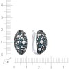 Серьги из белого золота с бриллиантами «Галактика Света» MYJEWELS (арт.GE30362)