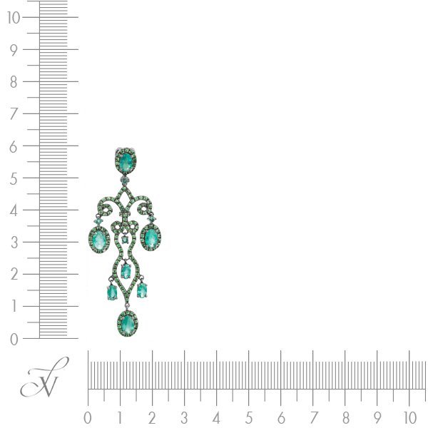 Кулон из золота с изумрудом (Арт.mp51750-ats-em_em_tv_blk)