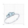 Кольцо из серебра с топазами (Арт.92014423)