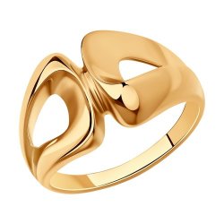Кольцо из золочёного серебра (Арт.93-110-00641-1)
