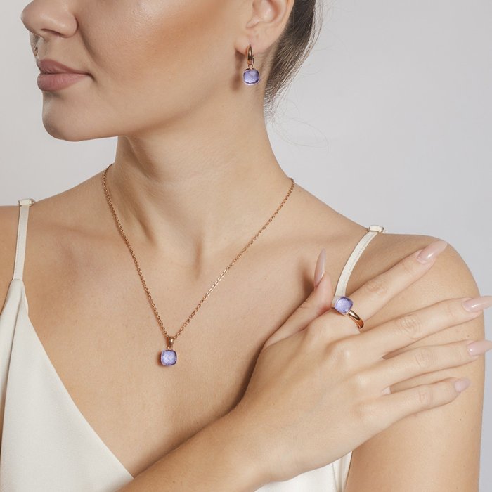 Колье-бижутерия Qudo (Арт.400071.1_bl_rg)