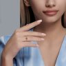 Кольцо из золочёного серебра с фианитом (Арт.93010863)