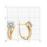 Серьги из золочёного серебра с фианитами (Арт.93020368)