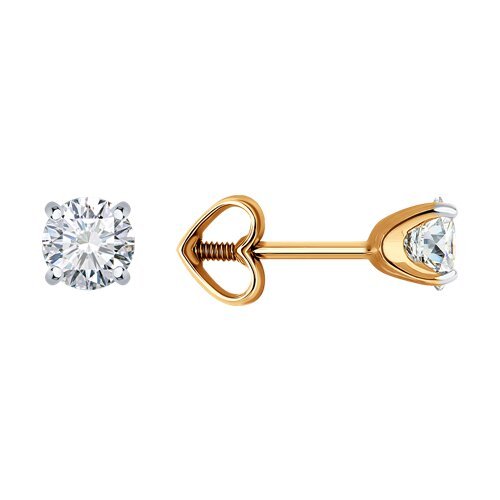 Серьги из золота с фианитами (Арт.51-122-02088-1)