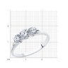 Кольцо из серебра с фианитами (Арт.94-110-01216-1)