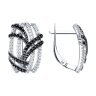Серьги из серебра с фианитами (Арт.94-120-00779-1)