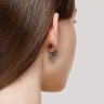 Серьги из серебра с фианитами (Арт.94-120-00779-1)
