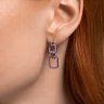 Серьги из серебра с эмалью (Арт.94026616)