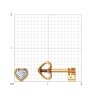 Серьги из комбинированного золота (Арт.51-222-01219-2)
