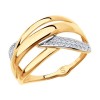 Кольцо из золота с фианитами «Игра Света» SOKOLOV (арт.017704)