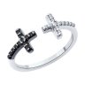 Кольцо из серебра с фианитами (Арт.94014084)