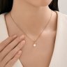 Подвеска золотая пробы 585 с жемчугом (Арт.79-30022)