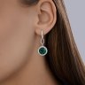 Серьги из серебра с кварцами и фианитами (Арт.92023200)