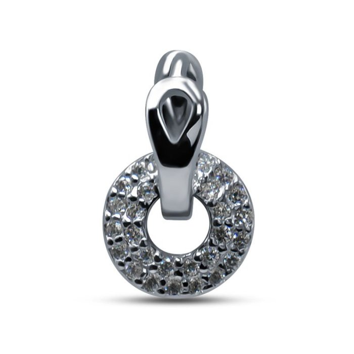 Моносерьга Серебряные крылья (Арт.02de6376-202_kubcirkonii)