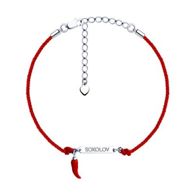 Браслет из серебра с эмалью (Арт.94050490)