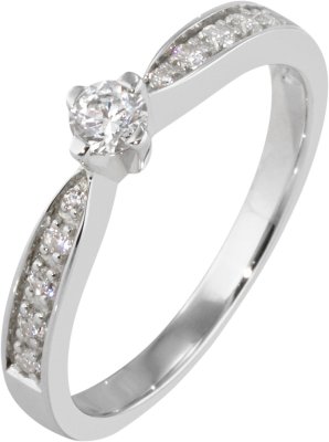 Кольцо из серебра с куб. цирконием (Арт.41_05397-2s)