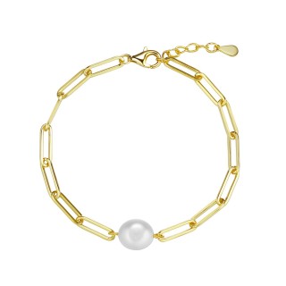 Браслет серебряный с жемчугом «Baroque Pearl» Fresh Jewelry (арт.PI-B0442-1-X-L-PN-X-X)