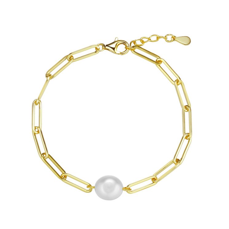 Браслет из серебра с жемчугом (Арт.pi-b0442-1-x-l-pn-x-x)