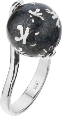 Кольцо из белого золота с эмалью (Арт.a8157m1l12)