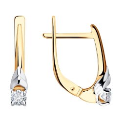 Серьги из золота с бриллиантами (Арт.1021863)