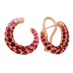 Серьги из золота с бриллиантом и рубином (Арт.e476-15658_sr_ru_pink)