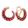 Серьги из золота с бриллиантом и рубином (Арт.e476-15658_sr_ru_pink)