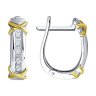 Серьги из белого золота с бриллиантами (Арт.1022029-3)