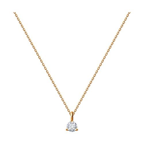 Колье из золота с бриллиантом (Арт.1070271)