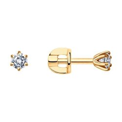 Серьги из золота с бриллиантами (Арт.1021813-66)