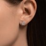 Серьги из белого золота с бриллиантами (Арт.1022281-3)