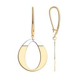 Серьги из золочёного серебра (Арт.93-121-01631-1)