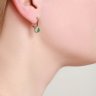 Серьги из золота с бриллиантами и изумрудами (Арт.3020429)