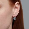 Серьги из серебра с топазами и фианитами (Арт.94-320-01999-1)