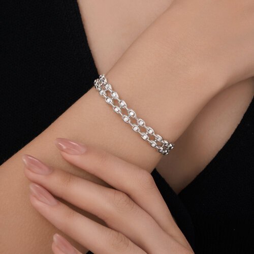 Браслет из серебра с фианитами (Арт.94051588)