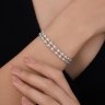 Браслет из серебра с фианитами (Арт.94051588)