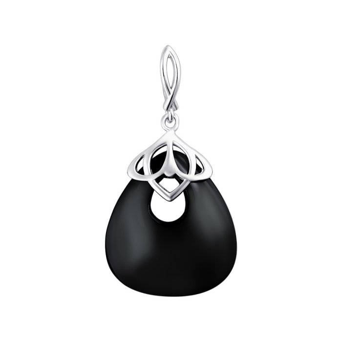 Кулон с агатом «Ночная гармония» серебро 925 Estet (арт.01П4511178-1)