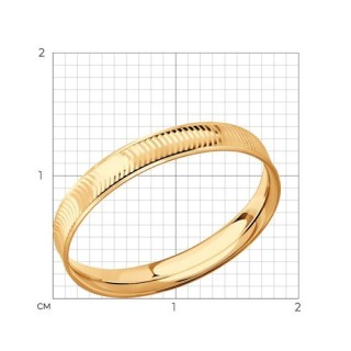 Кольцо из золота без вставки «Линии судьбы» Соколов (арт.51-111-01331-1)