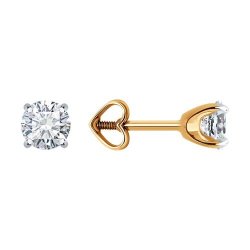 Серьги из золота с фианитами (Арт.51-122-02090-1)