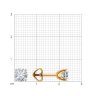 Серьги из золота с фианитами (Арт.51-122-02090-1)
