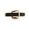 Кольцо с фианитами «Black Belt» из золота 585 Carlin (арт.001-0677-0005-012)