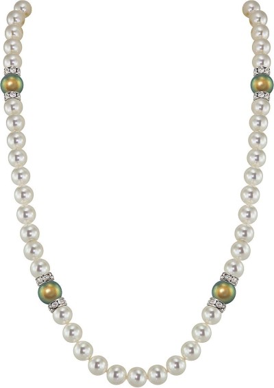 Ожерелье серебро с жемчугом и куб.цирконием «Romantic 1S» Rivoli (арт.102L-SR5-1-26)