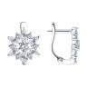 Серьги из серебра с фианитами (Арт.94026098)