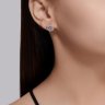 Серьги из серебра с фианитами (Арт.94026098)