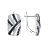 Серьги из серебра с фианитами (Арт.94-120-00785-1)